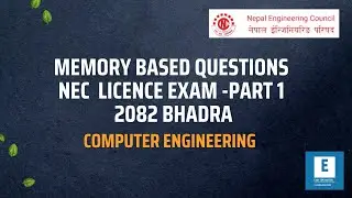 MEMORY BASED QUESTIONS 2082 || NEC LICENSE EXAM || COMPUTER ENGINEERING #neclicenceexam #ioe 