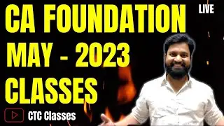 CA Foundation May 2023 Classes I CA Foundation Classes for June 2023