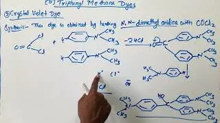 Crystal violet dye preparation & properties bsc 3rd year