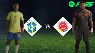 FIFA 25 - Brasil vs Colombia  | Gameplay PS5  [4K 60FPS]  Eliminat&oacute;rias Copa do Mundo 2026