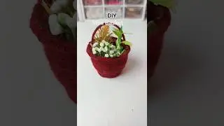 DIY Mini Basket#diy #ytshorts #viralshorts#woolencraft #craftideas #homemade #diybasket