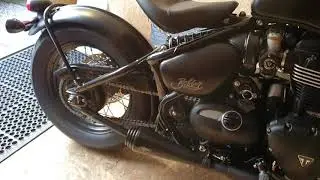 Motone Saturn V Exhaust System Bobber Black
