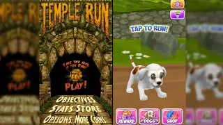 Temple Run Vs Dog Run - Pet Dog Simulator - Endless Run Gameplay