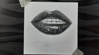 hyperrealistic lips 💋 pencil drawing |step by step shading ||