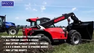 Features of a Manitou Telehandler All-terrain Smooth & Rough High lifting capacity from 9 &ndash; 40tons 2