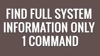 How to check full system information/complete specification in urdu hindi