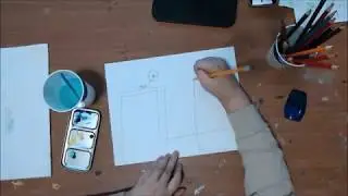 Little Artist - Sam's Art Reflection Video - Time Lapse Skyline