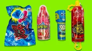 Ring Pop vs Bottle Pop vs Push Pop 🍭 Juicy Drop Challenge ASMR!