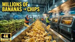 Banana Chips Mega Factory 🏭 | How Millions of Bananas Are Processed with Modern Technology