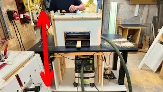 Motor Driven Pop Up Planer Bench for those Heavy Workshop Tools
