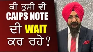 CAIPS NOTE ਦੀ WAIT  | Canada Update | Mr. Tirath Singh | Pinnacle