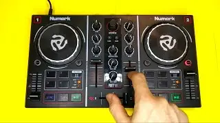 ASMR Sounds of pressing Buttons and Moving the Faders of a DJ Mixing Controller
