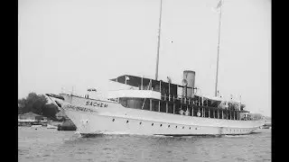 SY Sachem Sheepshead Bay Brooklyn 1935 (16mm clip)