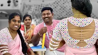 Blouse with Designer Sleeve and Back Stitching Detailly Explained in Tamil | Tailor Bro