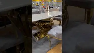 Luxury marble table with velvet chairs- Maya&rsquo;s Furniture #youtubeshorts #youtube #youtuber