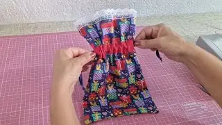 ✅️O JEITO MAIS FÁCIL DE FAZER SAQUINHO MULTIUSO DE TECIDO