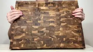 EcoDecors FSC Certified Solid Teak Cutting Board 20x15, Reversible End Grain Wood Board Review
