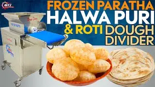 Frozen paratha, Halwa puri and Roti Dough Divider Machine | Medatech Industries