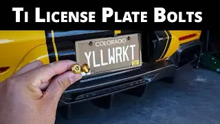 Titanium License Plate Bolts - Mercedes AMG GT Easy Mod!
