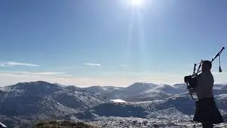 Last of the Mohicans theme from a winter mountain