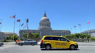 Walking on Hayes Street  to San Francisco City Hall ,CA / Patricia&rsquo;s Green In Hayes Valley