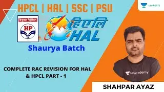 COMPLETE RAC REVISION FOR HAL & HPCL | PART - 1 | GATE 2022 | ESE 2021 | Shahpar Ayaz