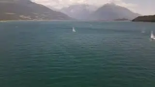 22 Nacra 17 JWC - D1 Raw Drone - Fleet beating to windward