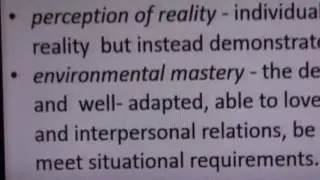 Deviation from ideal mental health