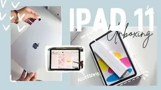 iPad 11th gen Unboxing in silver colour and accessories