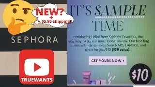 NEW Sephora PLAY Replacement Bag HELLO - Still All Sample Sizes at $10.00 now with $5.95 shipping ??
