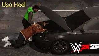 Jey Uso attacks Jimmy Uso and Roman Reigns at backstage - WWE 2K25 Gameplay