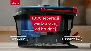 Vileda H2prO mop obrotowy, kt&oacute;ry myje ZAWSZE czystą wodą!  KUP TERAZ