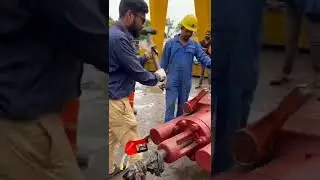 Equipment maintenance in ONGC supply base at Nhava ( Navi Mumbai) .