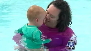 Infant swimming lessons provide critical water-survival skills