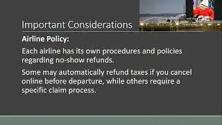 Get a Refund on Missed Flight