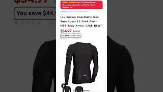 Motorhelmets Store Sale Fox Racing Baseframe and Pro Guard Base Layer LS Shirt Adult MTB Body Armor