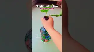 new hobby glass painting 🖌️🎨 #decorationideas #youtubeshorts #bottlepainting