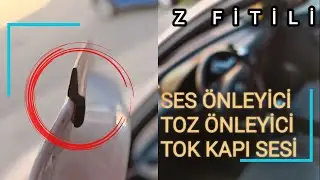 Çok çok Kullanışlı Z Fitili | Toz önleyici | Ses Yalıtımı | Tok kapı sesi |