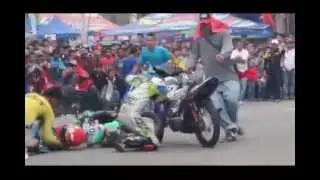 Kecelakaan maut yang Beruntun di road Race Payakumbuh dan rider mengalami cidera, wajib di tonton
