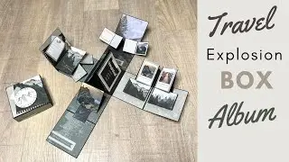 Travel Explosion Box Album | Mini Pop-Up Cards