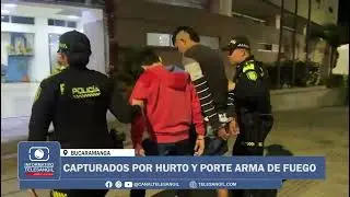 CAPTURADOS POR HURTO Y PORTE ARMA DE FUEGO