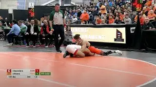 141lbs Eligh Rivera (Princeton) vs Joshua Saunders (Cornell)