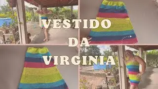 Produção do vestido de crochê da Virgínia #vestidodecroche #crochet #vestidodavirginia