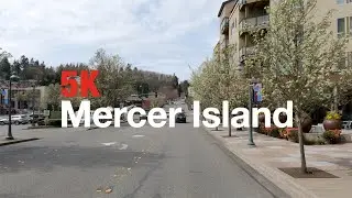 Driving in Seattle Eastside - Mercer Island [5K]
