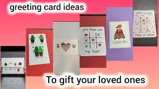Cute greeting card making ideas for your loved ones💕#love notes ideas#diy #handmade #5minutecrafts