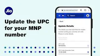 How to update the UPC in your Jio order