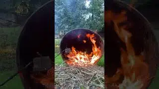 Burn Barrel Fire &ndash; Yard Cleanup | 4K: At the Barrel&rsquo;s Edge