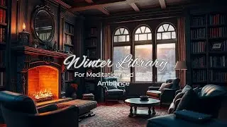 📚❄️ Winter Library  &ndash; For Thoughtful Stillness, Cozy Sophistication & Seasonal Reflection 🔥🪞