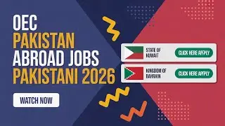 AboradJobs For Pakistani 2026 - OEC Pakistan Announce