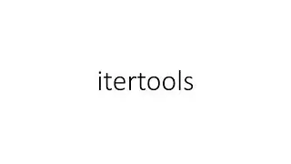 itertools in Python